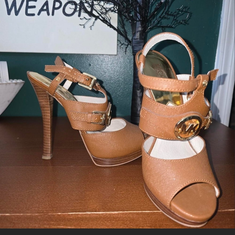 Michael Kors Tan High Heel Sandals